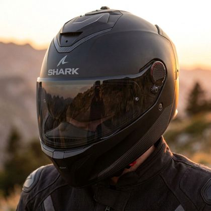 Shark SPARTAN GT PRO CARBON - BLANK MAT Koko kypärä - Musta / Harmaa