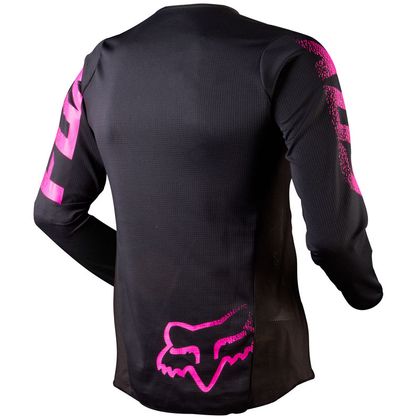 Camiseta de motocross Fox BLACKOUT  MUJER 2023 - Negro / Rosa