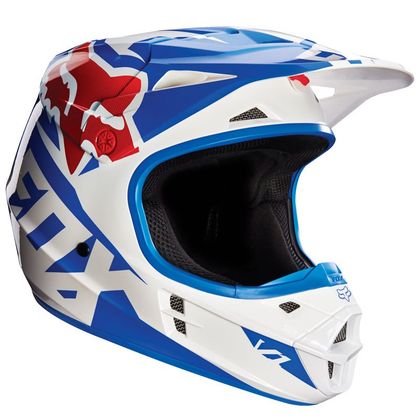 Casco de motocross Fox V1 RACE BLUE 2016 
