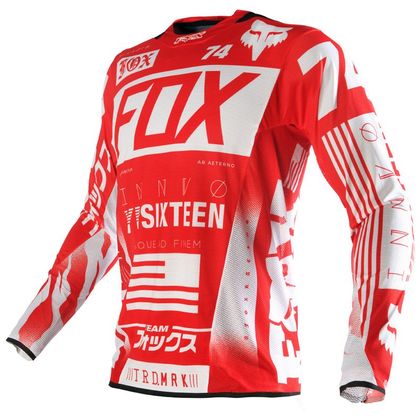 Camiseta de motocross Fox FLEXAIR UNION JERSEY RED  2016 Ref : FX0640 