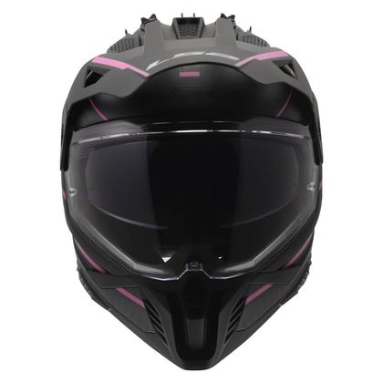 Casque intégral LS2 MX702 PIONEER II ATRON - Gris / Rose