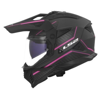 Casque intégral LS2 MX702 PIONEER II ATRON - Gris / Rose