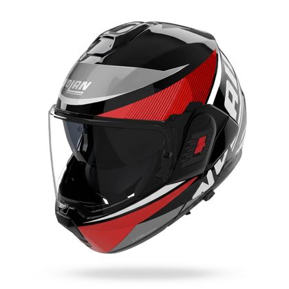 Casque modulable Nolan N120-1 DUETTO - Noir / Rouge