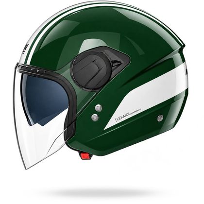 Casque jet Nolan N20-2 VISOR DOLCE VITA - Vert / Blanc