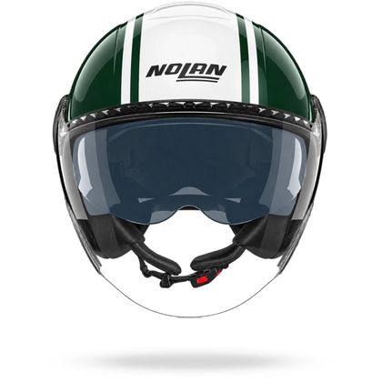Casque jet Nolan N20-2 VISOR DOLCE VITA - Vert / Blanc