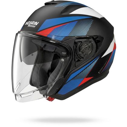 Casque jet Nolan N40-6 DUETTO - Noir / Bleu Ref : NL1819
