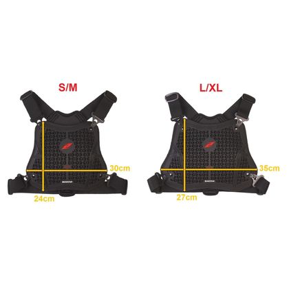 Zandona NETCUBE ARMOUR CHEST LADY Rintasuojus - Musta