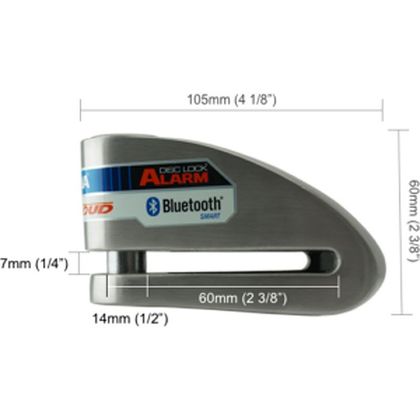 Antirrobo XENA Bloqueo de disco con alarma XX15 Bluetooth SRA universal