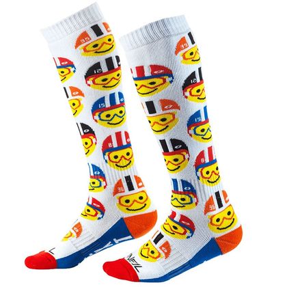 Chaussettes MX O'Neal PRO MX YOUTH - EMOJI RACER - Multicolore
