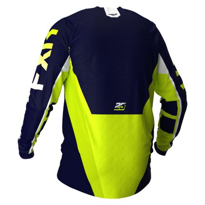Camiseta de motocross FXR PODIUM NAVY/HI VIS/WHITE 2021 - Azul / Amarillo