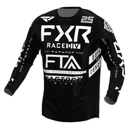 Camiseta de motocross FXR PODIUM GLADIATOR BLACK/WHITE 2022 - Negro / Blanco Ref : FXR0149 