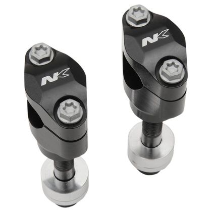 Bud Racing voor stuur 28.6mm/bout Ø12mm Stuurklemmen Universeel - Zwart