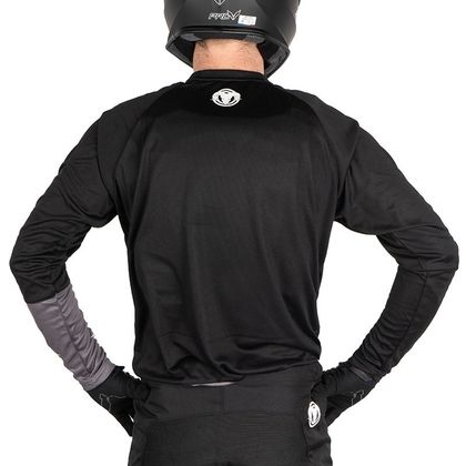 Camiseta de motocross Ovix DRIBBLER  BLACK/GREY 2022 - Negro / Gris