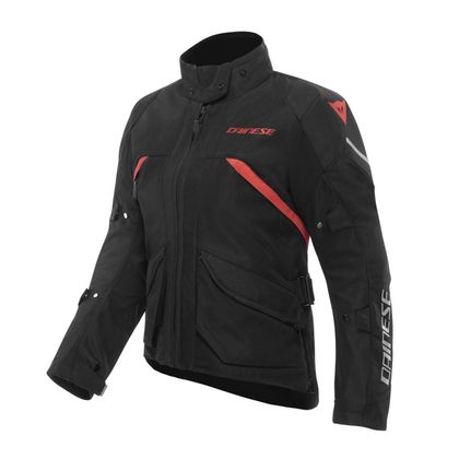 Blouson Moto Dainese TEMPEST 4 D-DRY WOMAN - Noir / Rouge