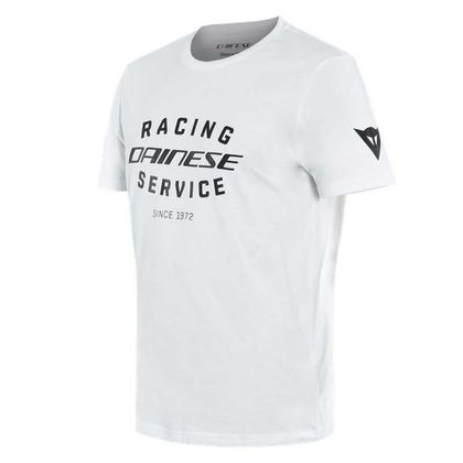 T-Shirt manches courtes Dainese RACING SERVICE - Blanc / Noir Ref : DN1762 