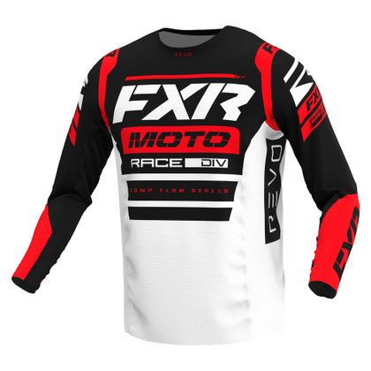 Camiseta de motocross FXR REVO COMP 2023 - Negro / Rojo Ref : FXR0382 