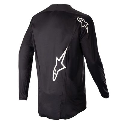 Camiseta de motocross Alpinestars FLUID LURY 2023 - Negro / Blanco