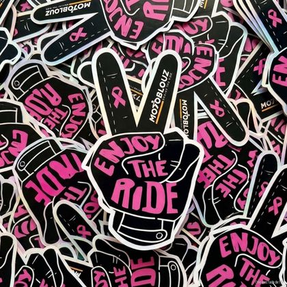 Stickers Motoblouz OCTOBRE ROSE - Rose