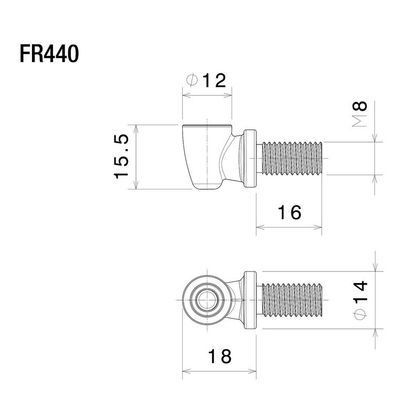 Support Rizoma pour clignotant Light Unit Universel
