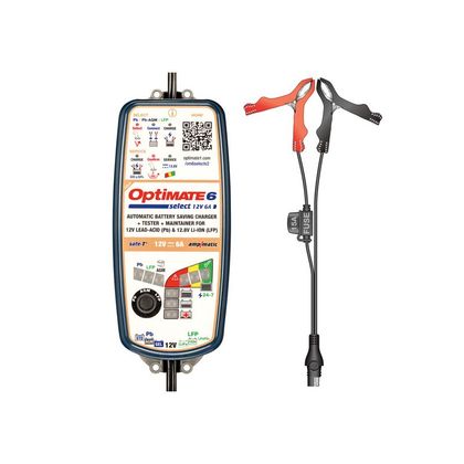 Tecmate OPTIMATE 6 SELECT TM-370 V2 Acculader Universeel