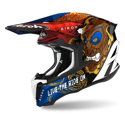 Casco de motocross Airoh TWIST 2.0 - TIKI 2023 - Multicolor Ref : AR1237 