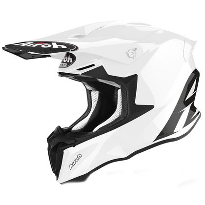 Casco de motocross Airoh TWIST 2.0 - COLOR - WHITE GLOSS 2023 - Blanco / Negro Ref : AR1000 