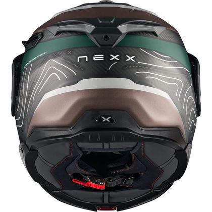 Cască modulară Nexx X.LIFECOUNTRY - EVOLANDER MAT - Verde / Negru