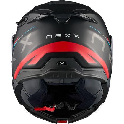 Cască modulară Nexx X.LIFETOUR - STRADA MAT - Griș / Roșu
