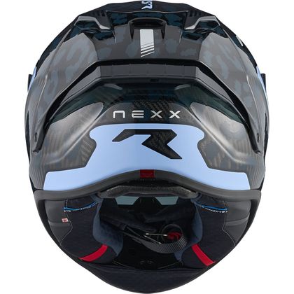 Cască integrală Nexx X.R5R - JAGGO CARBON MAT - Albastru / Roșu