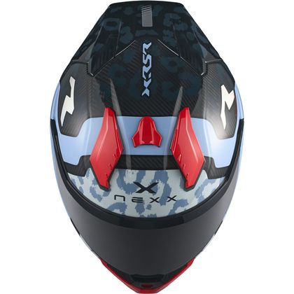 Cască integrală Nexx X.R5R - JAGGO CARBON MAT - Albastru / Roșu