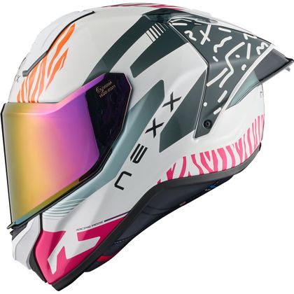 Cască integrală Nexx X.R5R - PREDAR - Răsărit / Alb