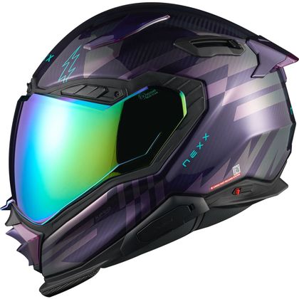 Cască integrală Nexx X.WST3 - NEON DRIVE - Carbune / Violet
