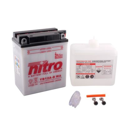 Batteria Nitro YB12A-B aperta con pacco acido Tipo acido