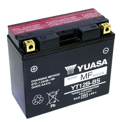 Batería Yuasa YT12B-BS AGM abierta con pack de ácido Tipo ácido