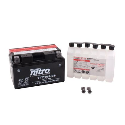 Batería Nitro YTZ10S-BS abierta con pack de ácido Tipo ácido