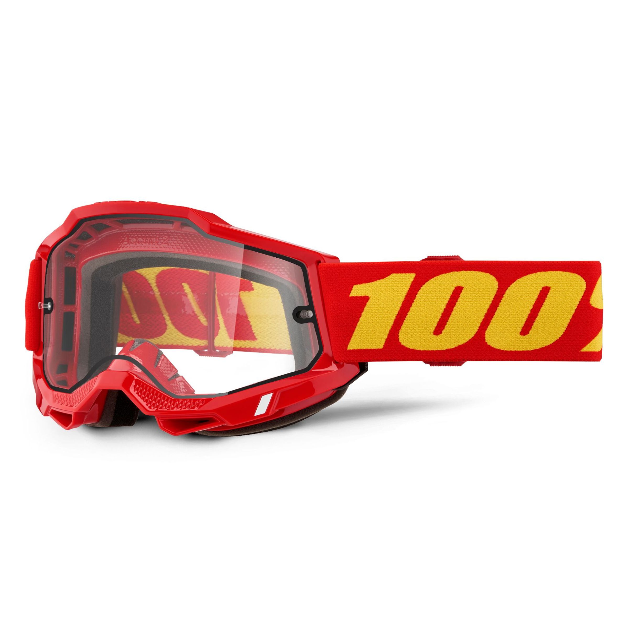 100% Masque cross Accuri 2 Enduro Rouge - Clair 2025