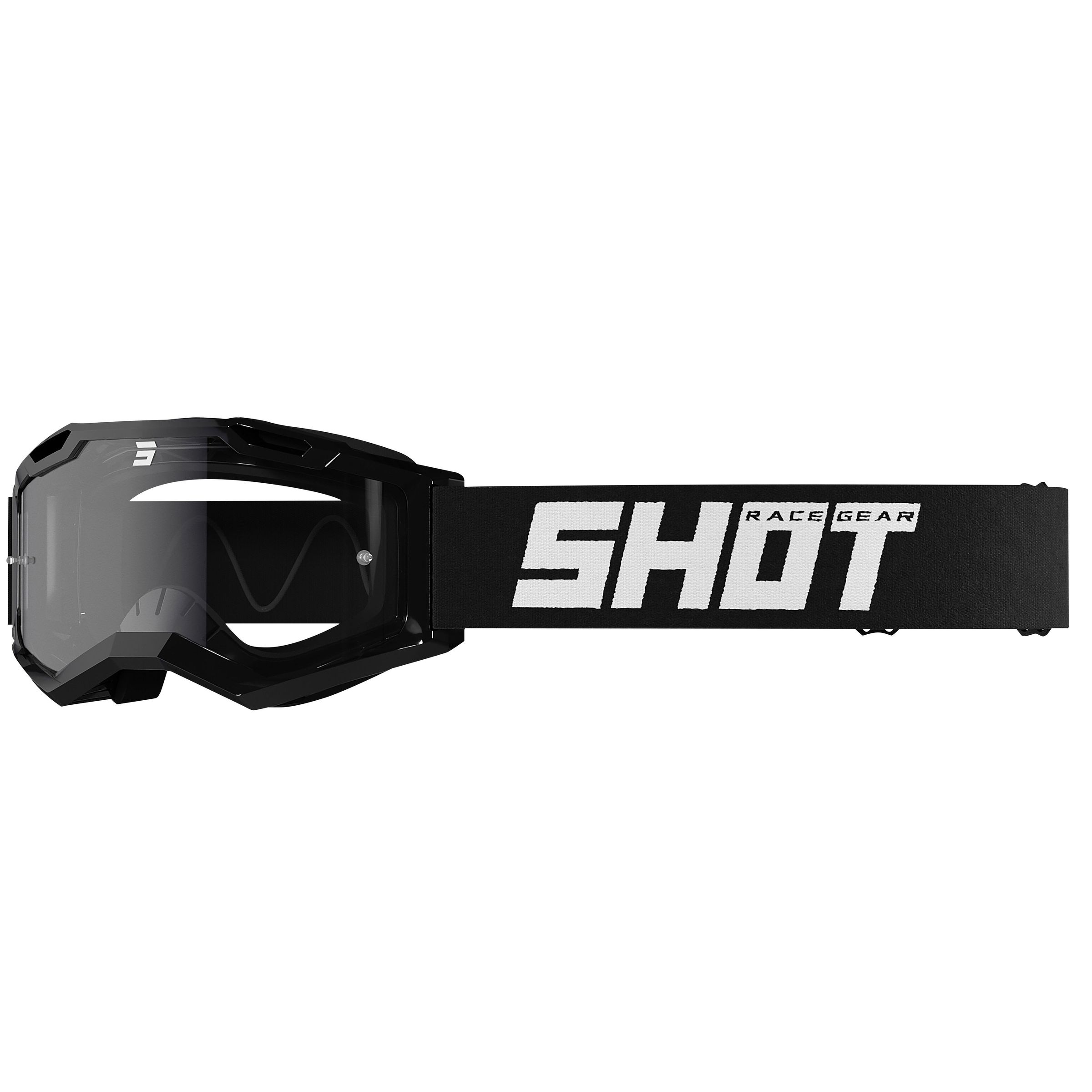 Shot Masque cross Assault 2.0 Enduro - Solid Black Glossy 2023