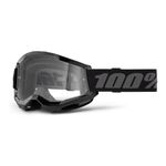 Masque cross 100% STRATA 2 Noir - Clair 2025