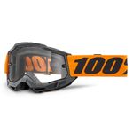 Masque cross 100% ACCURI 2 ENDURO MOTO Orange - Clair 2025