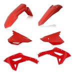 Kit de piezas de plástico color rojo