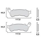 Pastillas de freno Delanteras/traseras de metal sinterizado (Especial ABS según modelo)