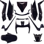 Kit carénage noir brillant (11 pièces) maxi-scooter