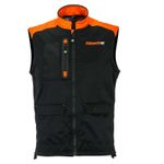 Veste enduro BODYWARMER + - BLACK NEON ORANGE 2022