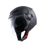 Casque jet SOLID MATT BLACK