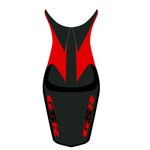 Black/Mat Black/Red Saddle cover