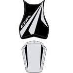  Black/Light Grey/Light Grey Letters Saddle cover