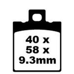  Organische Basis Bremsbeläge