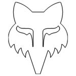Stickers FOX HEAD 7" - DIE CUT VINYL
