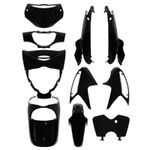 Kit carénage noir brillant (10 pièces) maxi-scooter