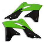 Protección lateral de radiador verde/negro